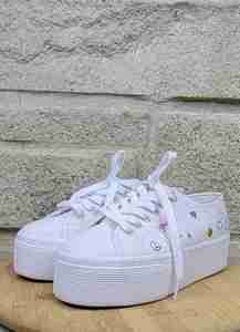 Superga Embroidery Classic Lace up Sneakers Size 36